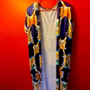 Color + Print Coverup Kimono